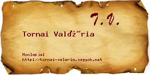 Tornai Valéria névjegykártya